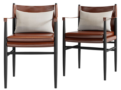 新中式扶手椅子、休闲椅子