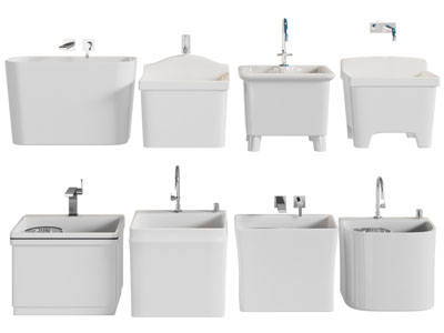 现代陶瓷拖把池