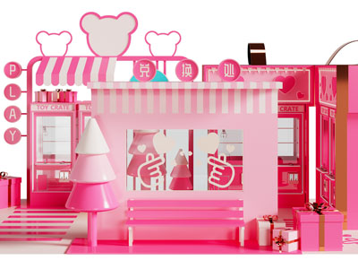 现代美陈、娃娃机快闪店