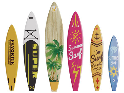 现代划水板、冲浪板3d模型 现代划水板、冲浪板