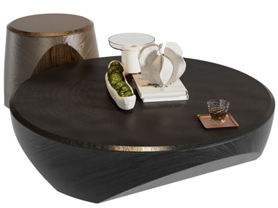 现代圆形茶几、边几3d模型 现代圆形茶几、边几