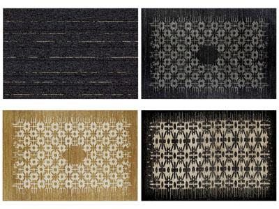 现代民族图案的长方形地毯3d模型 现代民族图案的长方形地毯