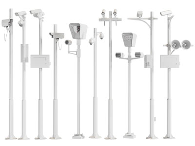 现代路灯摄像头