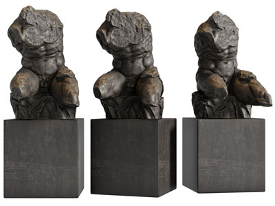 现代抽象人物残肢雕塑雕刻3d模型 现代抽象人物残肢雕塑雕刻