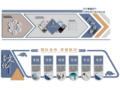 现代企业文化墙