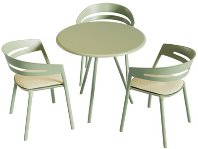 现代休闲餐桌椅组合3d模型 现代休闲餐桌椅组合