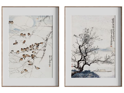 新中式风景装饰挂画3d模型 新中式风景装饰挂画