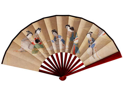 新中式折叠纸扇、折扇