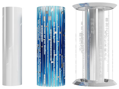 现代圆形装饰柱子3d模型 现代圆形装饰柱子