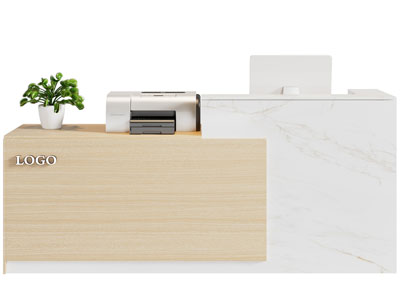 现代前台接待台3d模型 现代前台接待台