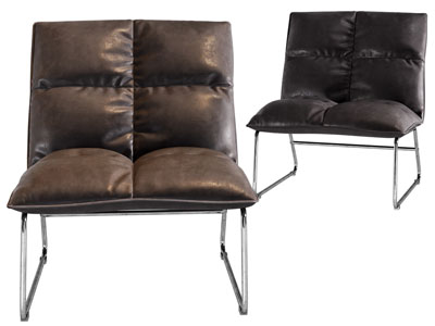 现代皮质休闲椅子