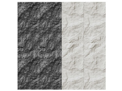 现代岩板护墙板、毛石背景墙