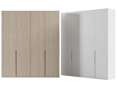 现代无拉手衣柜3d模型 现代无拉手衣柜