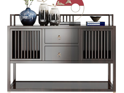 新中式餐边柜、玄关柜