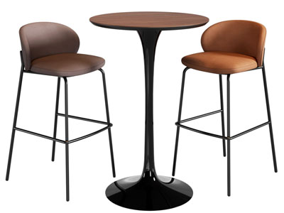 现代休闲吧台桌椅组合3d模型 现代休闲吧台桌椅组合