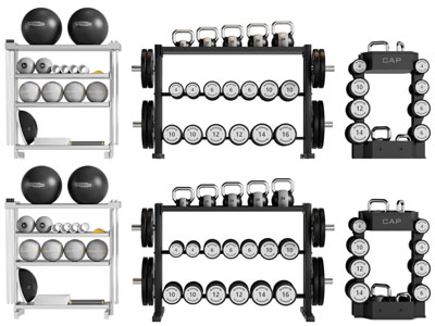 现代健身器材收纳架、哑铃、瑜伽球3d模型 现代健身器材收纳架、哑铃、瑜伽球