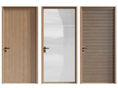 现代实木平开门