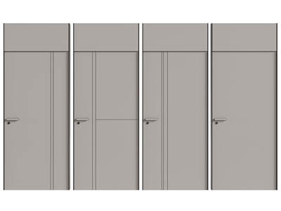 现代单扇平开门