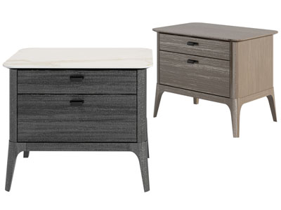 现代实木床头柜