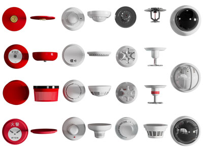 现代消防报警器、声光一体、烟雾警报器3d模型 现代消防报警器、声光一体、烟雾警报器