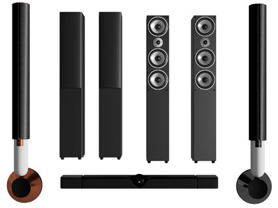 现代立式音响3d模型 现代立式音响