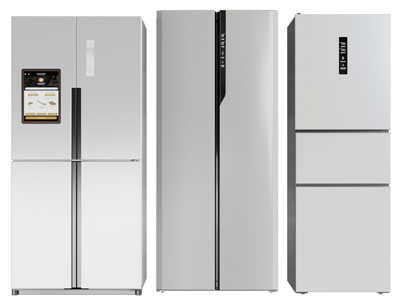 现代电冰箱3d模型 现代电冰箱