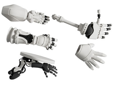 现代智能机器人手臂、机械手3d模型 现代智能机器人手臂、机械手
