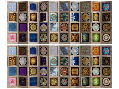 民族风展架、旋转展架