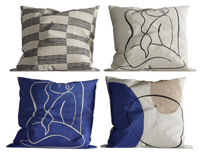 现代方形靠垫抱枕