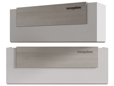 现代前台接待台3d模型 现代前台接待台