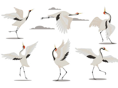 新中式仙鹤墙饰