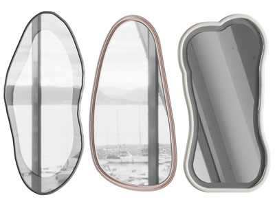 现代不规则装饰镜、墙饰挂件