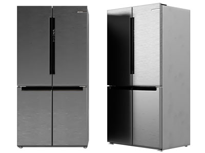 现代上双开门电冰箱3d模型 现代上双开门电冰箱