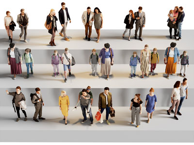 现代情侣、母子、男人、女人、孩子人物3d模型 现代情侣、母子、男人、女人、孩子人物