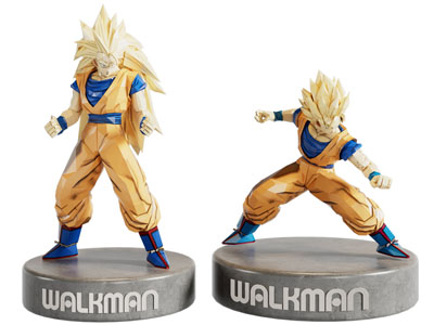 现代游戏影视角色、玩具、七龙珠卡卡罗特、赛亚人手办