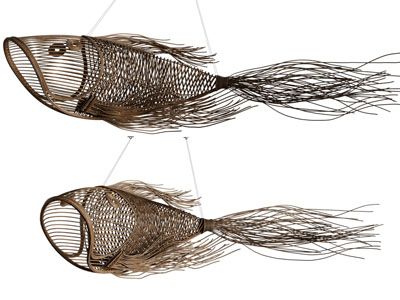 新中式鲤鱼造的吊灯