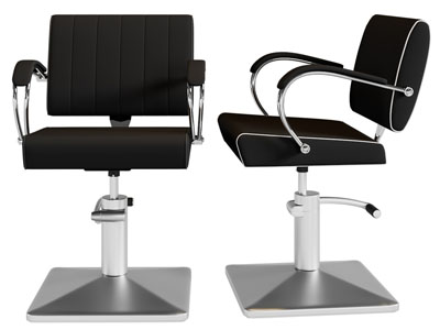 现代皮革美容椅子、理发椅子