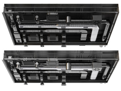 工业风loft管道天花吊顶