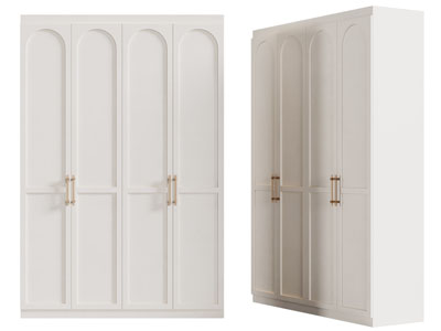 现代轻奢衣柜3d模型 现代轻奢衣柜