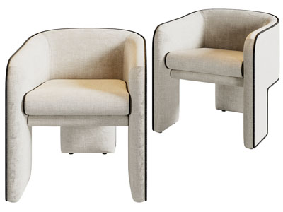 现代布艺休闲椅子