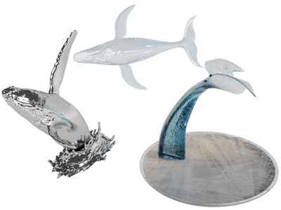 现代海豚雕塑雕刻3d模型 现代海豚雕塑雕刻