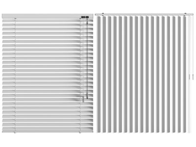 现代百叶窗帘、拉帘3d模型 现代百叶窗帘、拉帘