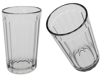 现代条纹玻璃杯