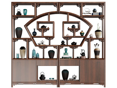 新中式实木装饰柜