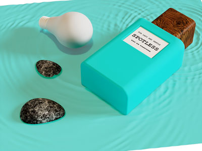 现代香水瓶化妆品美陈