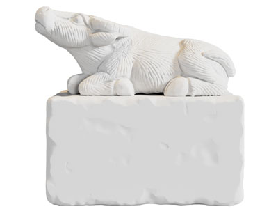 现代牛雕塑雕刻3d模型 现代牛雕塑雕刻