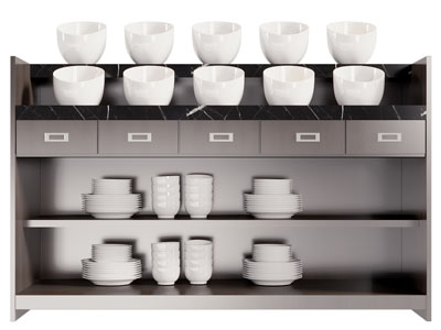 现代调料台 取餐台