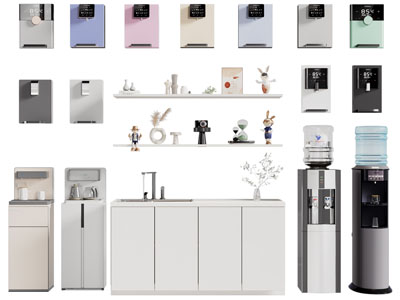 现代直饮机 饮水机 水吧台厨房电器3d模型 现代直饮机 饮水机 水吧台厨房电器