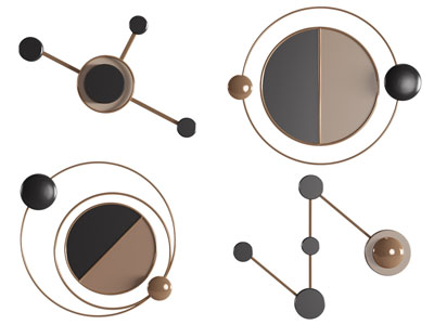 现代行星墙饰挂件
