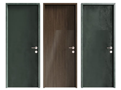 现代单扇实木平开门